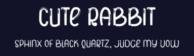 Cute Rabbit by One Design — Script Handwritten Font — thumbnail 2