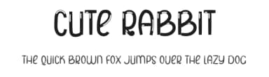 Cute Rabbit by One Design — Script Handwritten Font — thumbnail 1