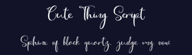 Cute Thing Script by Khurasan — Script Handwritten Font — thumbnail 2