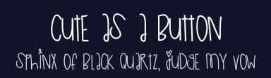 Cute As A Button by Des Gomez — Script Handwritten Font — thumbnail 2