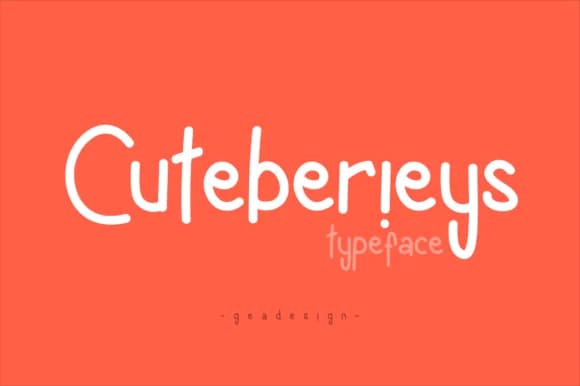 Cuteberieys Font by geadesign — Script Handwritten Font