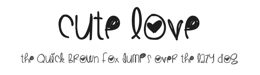 Cute Love by Des Gomez — Script Handwritten Font