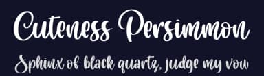 Cuteness Persimmon by Abo Daniel Studio — Script Handwritten Font — thumbnail 2