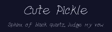 Cute Pickle by Hilde Bakken — Script Handwritten Font — thumbnail 2