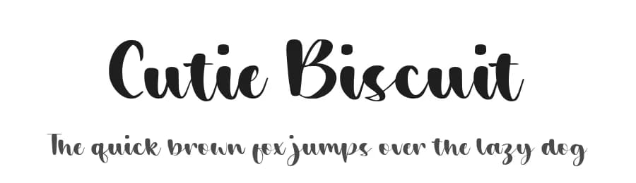 Cutie Biscuit by Balpirick Studio — Script Handwritten Font