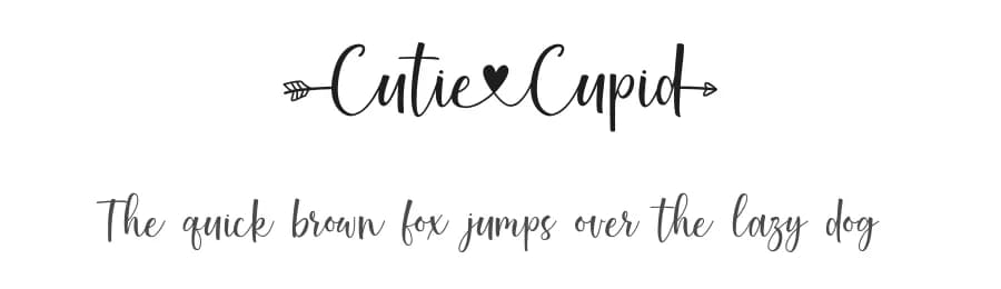 Cutie Cupid by Typhoon Type - Suthi Srisopha — Script Handwritten Font