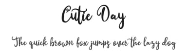 Cutie Day by Letter Jos — Script Handwritten Font — thumbnail 1