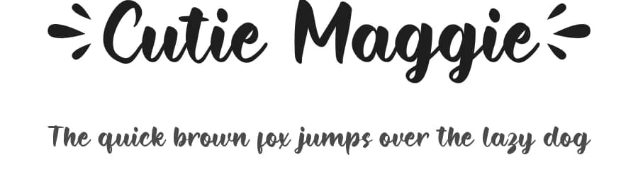 Cutie Maggie by NihStudio — Script Handwritten Font — preview 1