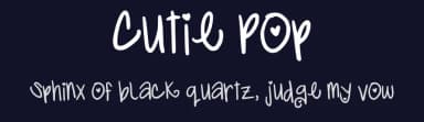 Cutie Pop by Megan Toy — Script Handwritten Font — thumbnail 2