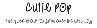 Cutie Pop by Megan Toy — Script Handwritten Font — thumbnail 1