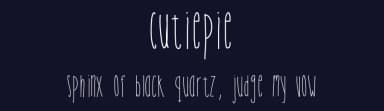 Cutiepie by ronjam — Script Handwritten Font — thumbnail 2