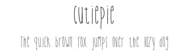 Cutiepie by ronjam — Script Handwritten Font — thumbnail 1