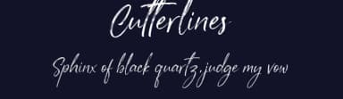 Cutterlines by vilogsign — Script Handwritten Font — thumbnail 2