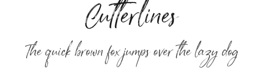 Cutterlines by vilogsign — Script Handwritten Font