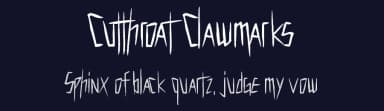 Cutthroat Clawmarks by Chequered Ink — Script Handwritten Font — thumbnail 2