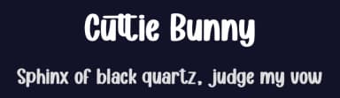 Cuttie Bunny by Scratchones — Script Handwritten Font — thumbnail 2