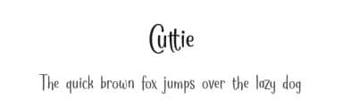 Cuttie by Toko Laris Djaja — Script Handwritten Font — thumbnail 1