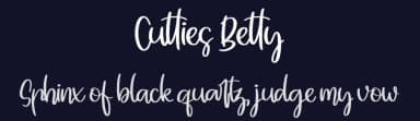 Cutties Betty by Integritype Studio — Script Handwritten Font — thumbnail 2