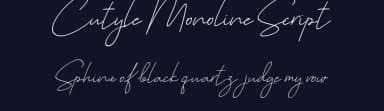 Cutyle Monoline Script by Analogous Studio — Script Handwritten Font — thumbnail 2