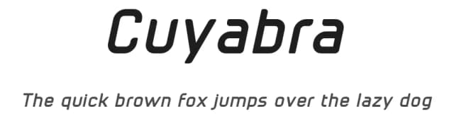 Cuyabra by Néstor Delgado — Sans Serif Font