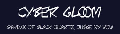 Cyber Gloom by Seneka Grafika — Script Handwritten Font — thumbnail 2