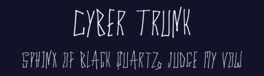Cyber Trunk by Dasagani Ramesh — Script Handwritten Font — thumbnail 2