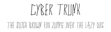 Cyber Trunk by Dasagani Ramesh — Script Handwritten Font — thumbnail 1