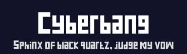 Cyberbang by Eka Rifqi Setiawan — Sans Serif Font — thumbnail 2