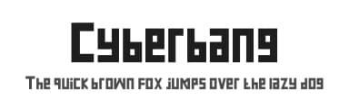 Cyberbang by Eka Rifqi Setiawan — Sans Serif Font — thumbnail 1