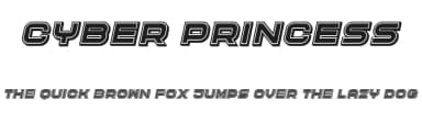 Cyber Princess by Vladimir Nikolic — Sans Serif Font — thumbnail 1