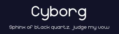 Cyborg by weknow — Sans Serif Font — thumbnail 2