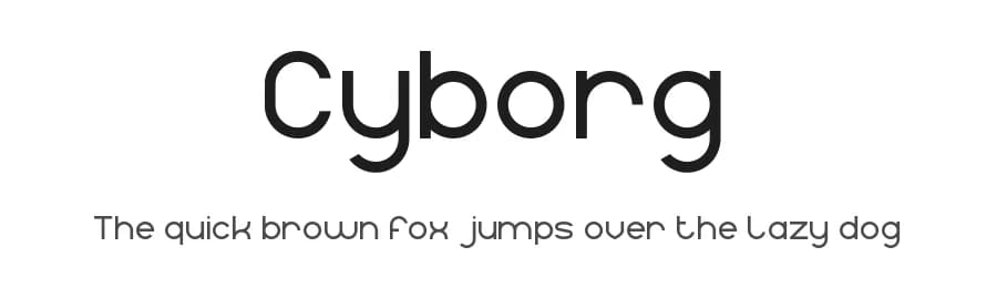 Cyborg by weknow — Sans Serif Font