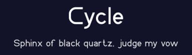 Cycle by weknow — Sans Serif Font — thumbnail 2