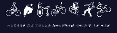 Cycling by Manfred Klein — Dingbats Font — thumbnail 2
