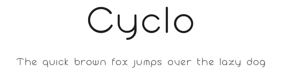 Cyclo by Cubo Fonts — Sans Serif Font