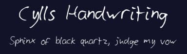 Cylls Handwriting by Genecyll — Script Handwritten Font — thumbnail 2