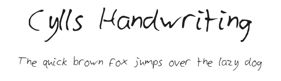 Cylls Handwriting by Genecyll — Script Handwritten Font