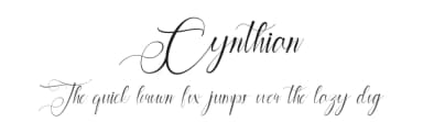 Cynthian by Jadatype — Script Handwritten Font — thumbnail 1