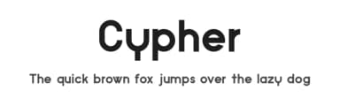 Cypher by Nabeel Khalid — Sans Serif Font — thumbnail 1