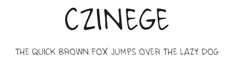 Czinege by Viktor Szobota — Script Handwritten Font