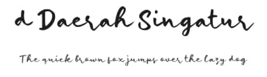 d Daerah Singatur by wepfont.com — Script Handwritten Font — thumbnail 1