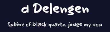 d Delengen by wepfont.com — Script Handwritten Font — thumbnail 2