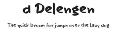 d Delengen by wepfont.com — Script Handwritten Font — thumbnail 1