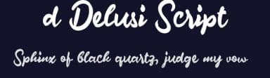 d Delusi Script by wepfont.com — Script Handwritten Font — thumbnail 2