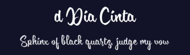 d Dia Cinta by wepfont.com — Script Handwritten Font — thumbnail 2