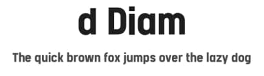 d Diam by wepfont.com — Sans Serif Font — thumbnail 1