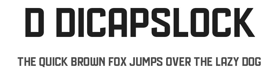 d Dicapslock by wepfont.com — Sans Serif Font