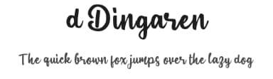 d Dingaren by wepfont.com — Script Handwritten Font — thumbnail 1