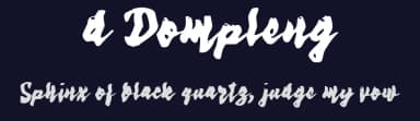 d Dompleng by wepfont.com — Script Handwritten Font — thumbnail 2