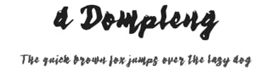 d Dompleng by wepfont.com — Script Handwritten Font — thumbnail 1